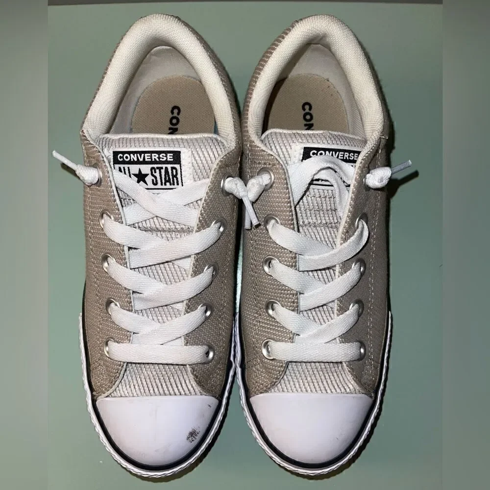 Converse Chuck Taylor All Stars Street Ox, Khaki Kids Size 3